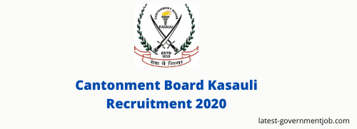Cantonment-Board-Kasauli-Recruitment-2020